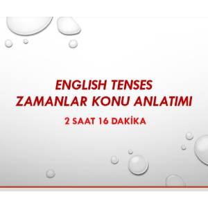 İngilizce Tenses (zamanlar) Eğitimi 