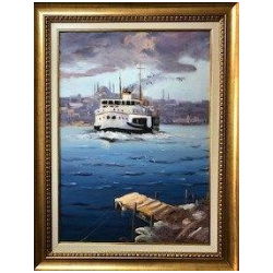  Istanbul Ferry - Oil Painting - Nilüfer Gündüz